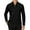 Black, variant on Men's Long Sleeve Dress Shirt for Business Formal Attire and Wear Featuring Contemporary Tailored Fit and Versatile Styling Options