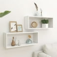 thumbnail image 2 of vidaXL 2/4/6x Wall Cube Shelves Engineered Wood Wall Unit Multi Colors/Sizes, 2 of 209
