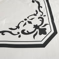 thumbnail image 4 of 10-Piece Ivory & Black Comforter Set with Sheet Set, Geometric Damask Bed in a Bag Queen Size, 4 of 6