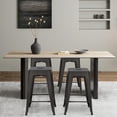 thumbnail image 2 of PayLessHere Metal Bar Stools Set of 4 Counter Height Bar Stools 24 Inches,Bronze, 2 of 7