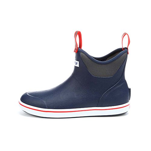 XTRATUF Performance Series 6" Men?s Full Rubber Ankle Deck Boots, Navy & Red (22733)