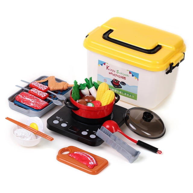 Set de juego de cocina de simulación Dukruelet Sukiyaki Hot Pot
