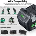 thumbnail image 4 of BSL36B18 3.0/6.0Ah Replace for Metabo HPT 18V/36V（Hitachi） MultiVolt 371751M 372121M BSL36A18 for Slide Style MAX Cordless Tools Lithium-ion Battery, 4 of 5