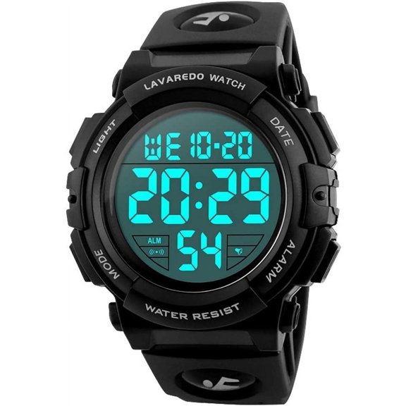 Digital Sport Wristwatch for Age 4-12 Outdoor Multifunctional Waterproof Watch Christmas Birthday Gift for Age 4-12