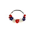 thumbnail image 1 of Corona floral de flores Diadema Corona de flores Guirnalda Halo Accesorios para bandas para el cabello JW06 (Azul Blanco Rojo), 1 of 4