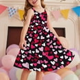 thumbnail image 1 of LOVZFMLL Robe d'Été Décontractée Sans Manches pour Filles de 2 à 12 Ans, Ourlet à Boutons, Fluide, avec Poches, Col Rond, 1 of 6