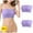 Purple, variant on Azrian Women's Plus Size Seamless Comfy Bra,Stretch Strapless Bra,Summer Bandeau Bra,Plus Size Strapless Bra,Comfort Wireless Bra XXXXXL Size,Purple on