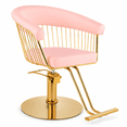 thumbnail image 1 of Silla Circular Gold Estetica Spa Ajustable Giro 360 Rosa Nanofort, 1 of 7