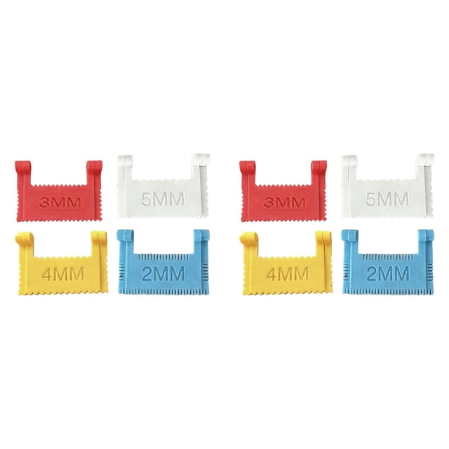 YWIYIUD 8PCS Portable Clipon Sewing Ruler 2.28x1.22inch Reusable and Practical Sewing Tool NonSlip Stitching Aid Tool Suitable for Daily Handicrafts Clothing and DIY Project