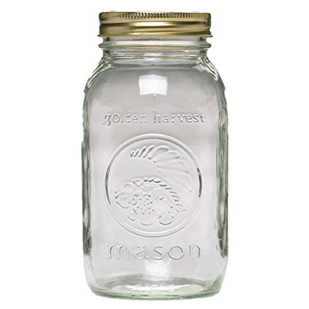 Ball Golden Harvest Regular Mouth 'Vintage Fruit Design' Mason Jars