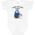thumbnail image 3 of Inktastic Happy Birthday, Poppy Cute Penguins Boys or Girls Baby Bodysuit, 3 of 5