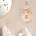 thumbnail image 5 of Cute Hand Towels for Bathroom Kitchen with Hanging Loop, Funny Kids Hand Towel,Microfiber Coral Fleece Absorbent Hand Towel for House Warming Birthday Gifts for Women Animal Lovers(Khaki), 5 of 6