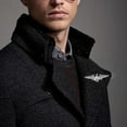 thumbnail image 6 of fenteer 3xAngel Design Brooch Pin Men Collar Clip Neck Tips Collar Pin Gothic 3 Pcs, 6 of 6