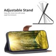 thumbnail image 4 of Allytech Wallet Case for Samsung Galaxy A53 5G 6.5" - Slim Fit Flip Cover Kickstand Cards Slots Drop Protective Magnetic Clasp Cover Shell - Black, 4 of 6