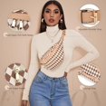 thumbnail image 2 of SUOSDEY Women Checkered Belt Bag Fashionable Crossbody Fanny Packs for Gift, 2 of 7