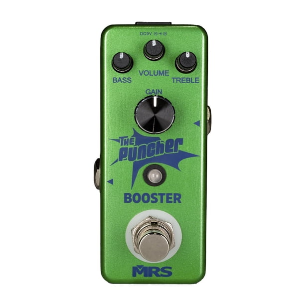 Pedal de Efecto Booster para Guitarra MORRISON THE PUNCHER verde 6.2x6.4x12