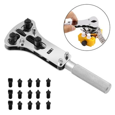 Wristwatch Case Opener Adjustable Screw Back Wrench Remover Watch Repair Tool