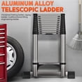 thumbnail image 7 of HomeCozy 12.5FT Telescoping Ladder w. Stabilizer/Wheels/Cargo Hold,Adjustable Folding Extension Ladder A Frame 8+8 Foot Step Ladders for Home,,330lbs Capacity, 7 of 7