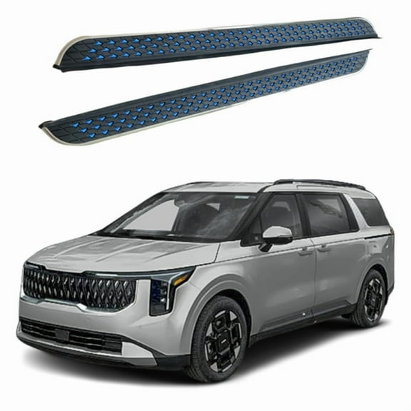 Free Duty for US Aluminum Running Boards Fixed Nerf Bars Side Steps with Brackets Compatible with KIA Telluride 2020-2025(HFX)