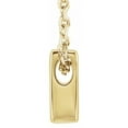 thumbnail image 2 of Precious Stars Unisex 14K Yellow Gold Initial A Pendant Slide Necklace, 2 of 3