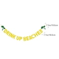 thumbnail image 2 of 1 Pc Hawaiian Party Banner Beautiful Hanging Flag Banner Pennant (Golden), 2 of 8