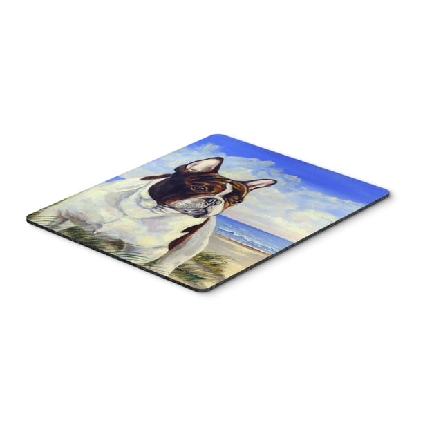 "Ratón del tesoro de Caroline / Hot Pad / Trivet, Bulldog francés en la playa (7171MP)" Caroline's Treasures 7171MP