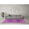 thumbnail image 3 of Ahgly Company Indoor Rectangle Medallion Purple Traditional Area Rugs, 7' x 10', 3 of 4