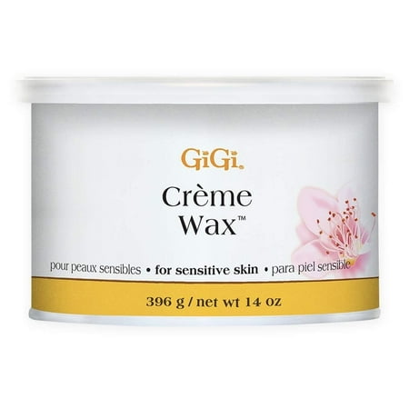 GiGi Crème Soft Wax for Hair Removal Cream, Gentle Waxing for Sensitive Skin, 14 oz
