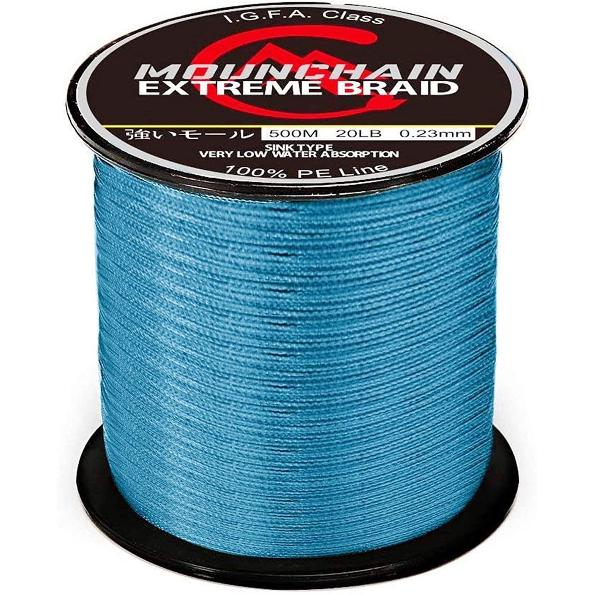 Hellone Braided Fishing Line, 8 Strands Abrasion Resistant Braided Lines Super Strong 100% PE Sensitive Fishing Line 300M/328Yds, Size: 20 lbs, Blue