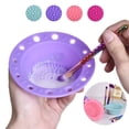 thumbnail image 1 of Makeup Brush Cleaning Mat Multipurpose Makeup Brush Cleaning Pad Washing Tool, 1 of 9