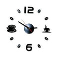 thumbnail image 3 of Chmadoxn Large Black 3D Frameless Wall Clock Stickers DIY Wall Decoration for Living Room Bedroom, 3 of 3