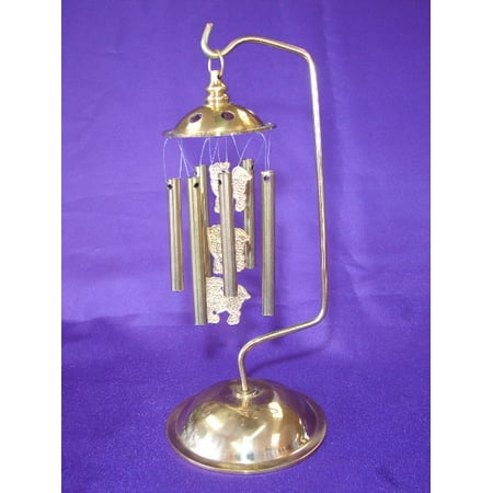 6-rod Metal Wind Chime with 3 Chi Lin