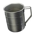 thumbnail image 3 of Taza de acero inoxidable para acampar, taza de cerveza con agarre cómodo, taza de agua para pesca, equipo de mochilero, barbacoa, pícnic al aire libre 500ml Plata, 3 of 8