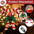 thumbnail image 4 of Lighted Christmas Candy Canes Tinsel Decoration,Pre-lit Light Up With Warm LED Light,Christmas Decoration for Indoor Outdoor,Holiday Decoration, 4 of 7