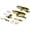 Brass, variant on Larson Certified Storm Door M2 Mortise Handle Set Brushed Nickel — Interior & Exterior Use, Professional Finish