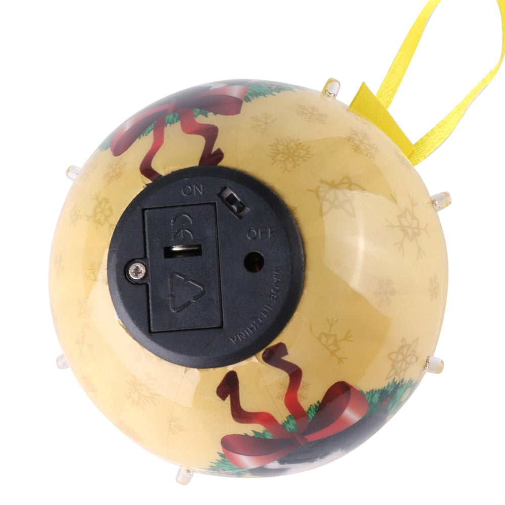 Dog Collection Twinkling Lights Christmas Ball Indoor Decorative Ornament