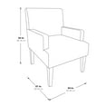 thumbnail image 2 of OS Home and Office Furniture Transitional Fabric Guest Chair in Chocolate, 2 of 5