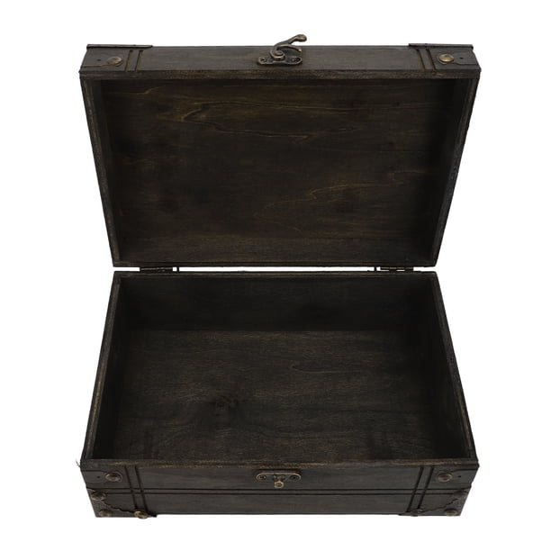 Joyero de Madera, Caja de Almacenamiento de Madera Vintage, Caja de Recuerdos de Madera, Organizador de Almacenamiento Antiguo para decoración del Hogar, Genial