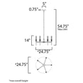 thumbnail image 2 of 16125CLBKAB Maxim Lighting Flambeau-10.8W 6 LED Chandelier-24.75 Inches wide by 14 inches high, 2 of 5