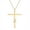 Gold, variant on Custom Name Jesus Cross Necklace for Women Men Stainless Steel Chains Choker Christian Charm Jewelry Prayer Baptism Gifts
