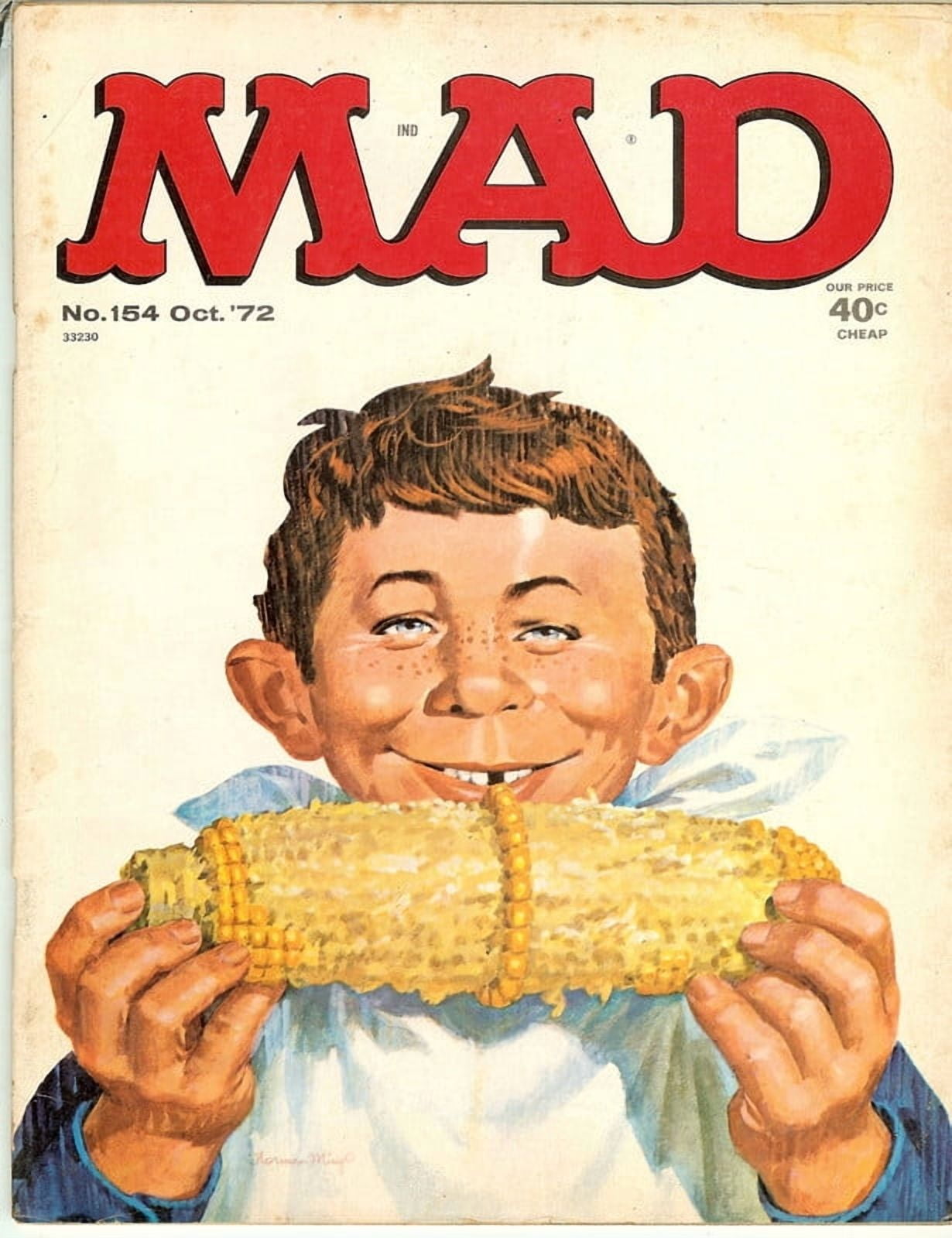 MAD Magazine Vintage Collectible #154 Oct 1972