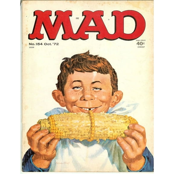 MAD Magazine Vintage Collectible #154 Oct 1972