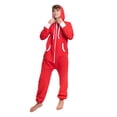 thumbnail image 2 of Hoodie Red Onesie Jumpsuit Premium One-Piece SweatSuit for Men & Women, 2 of 3