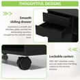 thumbnail image 4 of YRLLENSDAN,Office Storage Cabinet,File Cabinets for Home Office,Storage Cart with Drawers,Rolling File Cabinet,3 Drawer,Wood,Black, 4 of 7