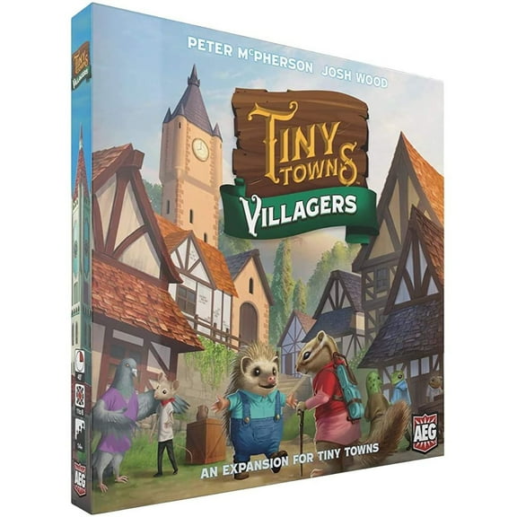 Tiny Towns: Villagers Expansion - StrategyTown Building Board Game, Alderac Entertainment Group (AEG), Ages 14 , 1-6 Players, 45 Min