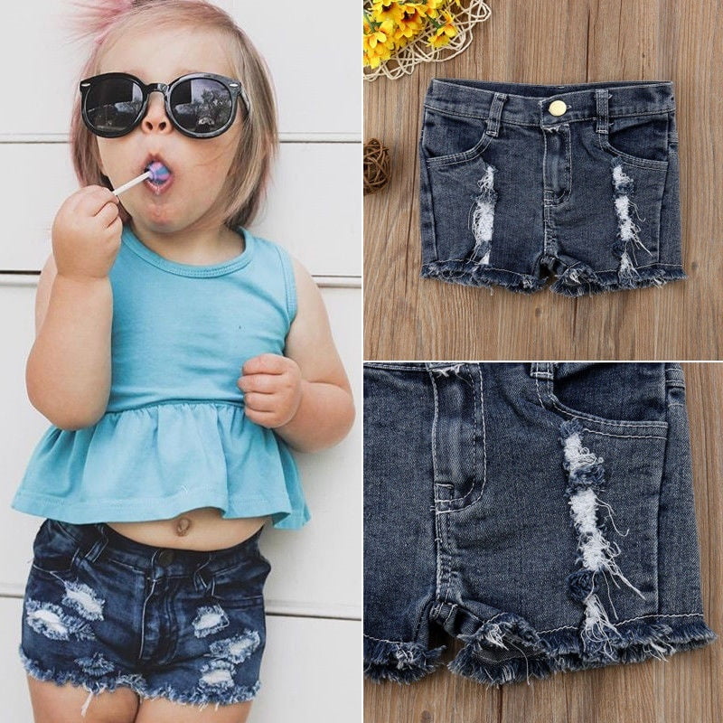 baby girl distressed jeans