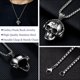 thumbnail image 5 of Collar DXIUORF con forma de calavera gótica, de acero inoxidable, unisex, 5 of 6