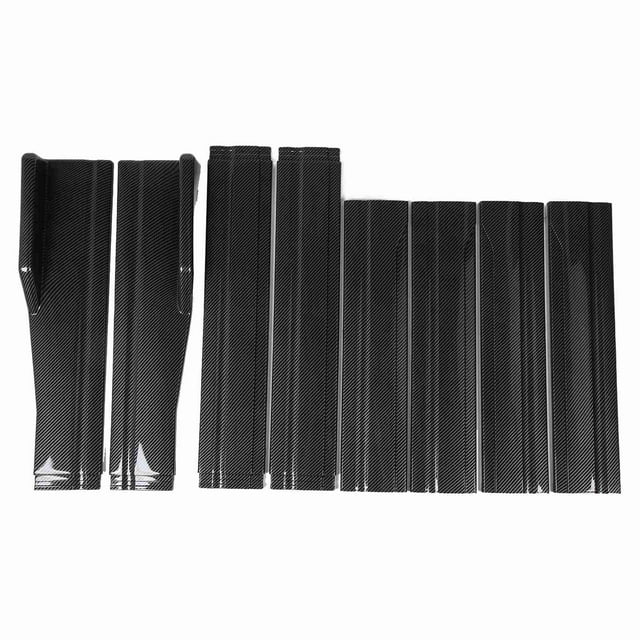 Divisor De Faldón Lateral, Fácil Instalación Alta Resistencia Estabilidad De Conducción Mejorada 200 X 11 Cm Faldón Lateral Universal Para Automóvil 8 Piezas Para