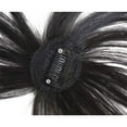 thumbnail image 5 of 3D Air Bangs Hair Topper Extension Invisible Seamless Thin Neat Air Bangs # Black, 5 of 7