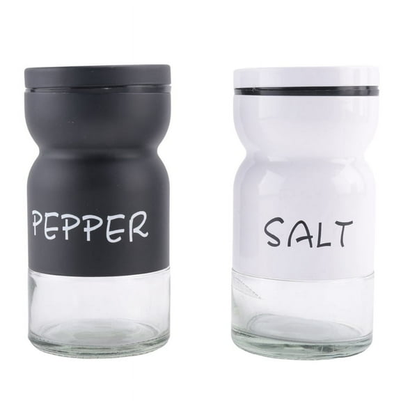 Farmhouse Salt and Pepper Shakers Set with Adjustable , Decor, Cute Shaker Set